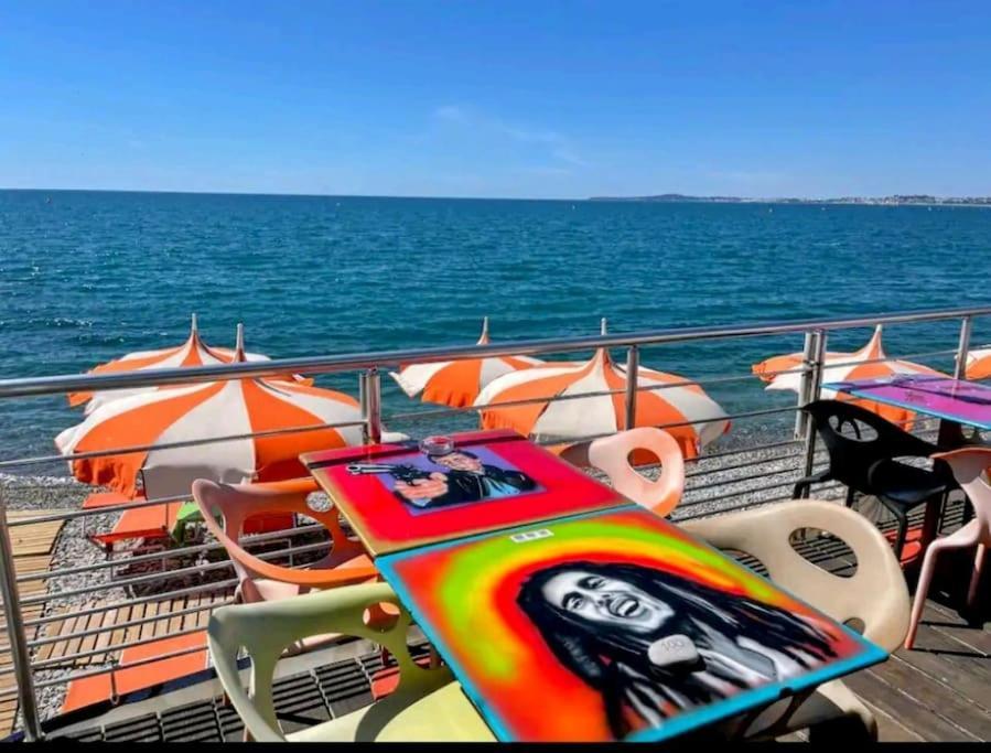 Oasis Marin 1 Studio Proche Mer Parking Wifi Cagnes-sur-Mer Buitenkant foto