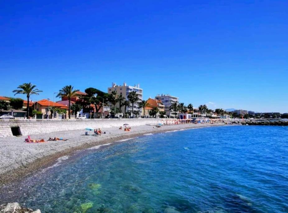 Oasis Marin 1 Studio Proche Mer Parking Wifi Cagnes-sur-Mer Buitenkant foto